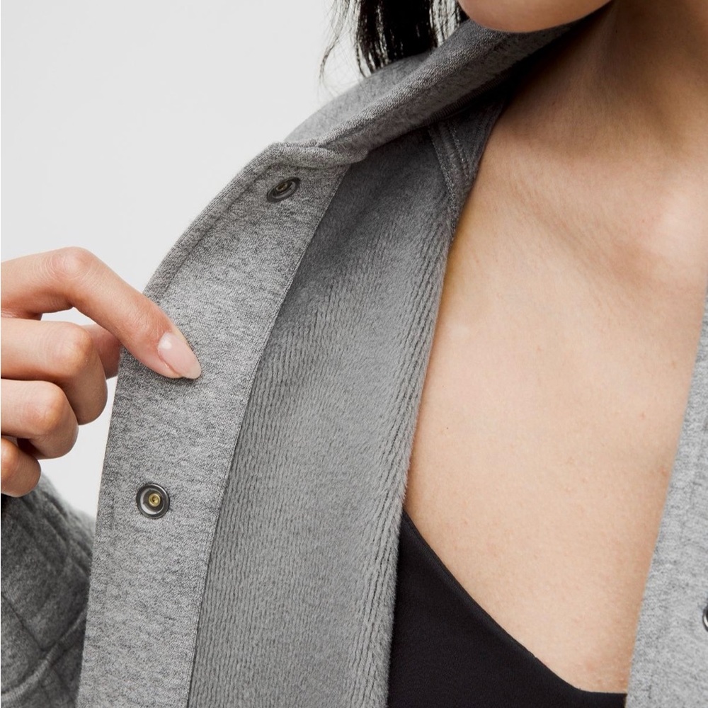 NWOT Lululemon Scuba Oversized Varsity Plush Jacket~size M/L - Picture 3 of 9